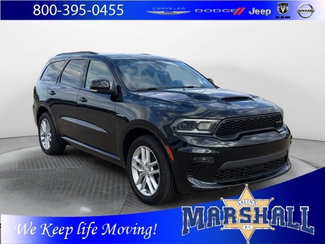 2023 Dodge Durango R/T Plus in Db Black Crystal Clearcoat — front three-quarter view