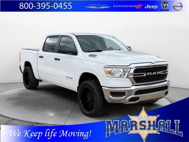 2023 RAM 1500 Big Horn/Lone Star in Bright White Clearcoat — front three-quarter view
