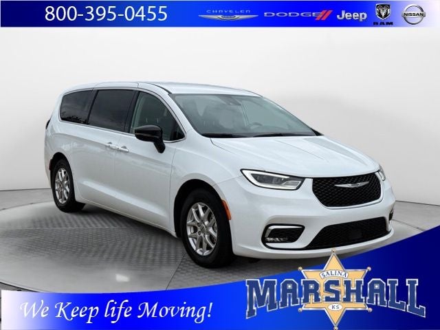 2024 Chrysler Pacifica Touring L in Bright White Clearcoat — front three-quarter view