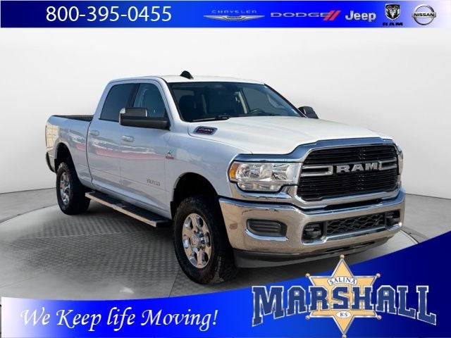2019 RAM 2500 Big Horn in Bright White Clearcoat — front three-quarter view