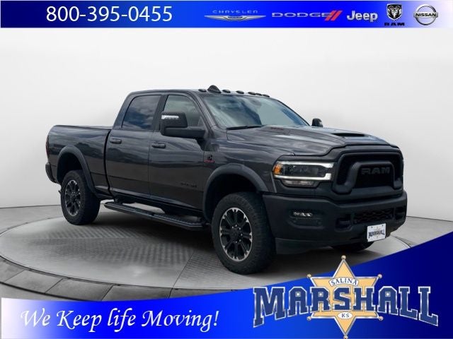 2024 RAM 2500 Rebel in Granite Crystal Metallic Clearcoat — front three-quarter view