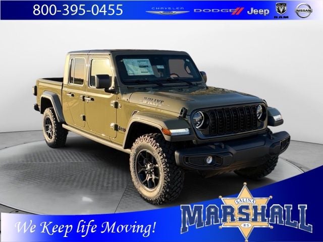 2026 Jeep Gladiator GLADIATOR WILLYS 4X4 in 41 Exterior Paint — front three-quarter view