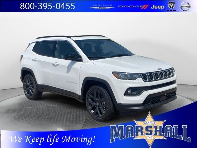 2026 Jeep Compass COMPASS 85TH ANNIVERSARY EDITION 4X4 in Bright White Clear-Coat Exterior Paint — front three-quarter view