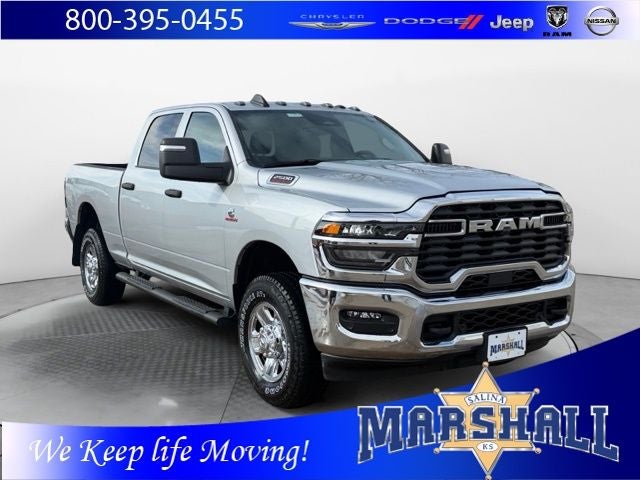 2026 RAM 2500 RAM 2500 TRADESMAN CREW CAB 4X4 6'4' BOX in Silver-Zynith Exterior Paint — front three-quarter view