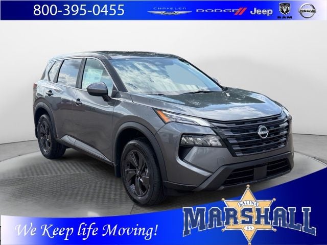 2026 Nissan Rogue SV in Gun Metallic — front three-quarter view
